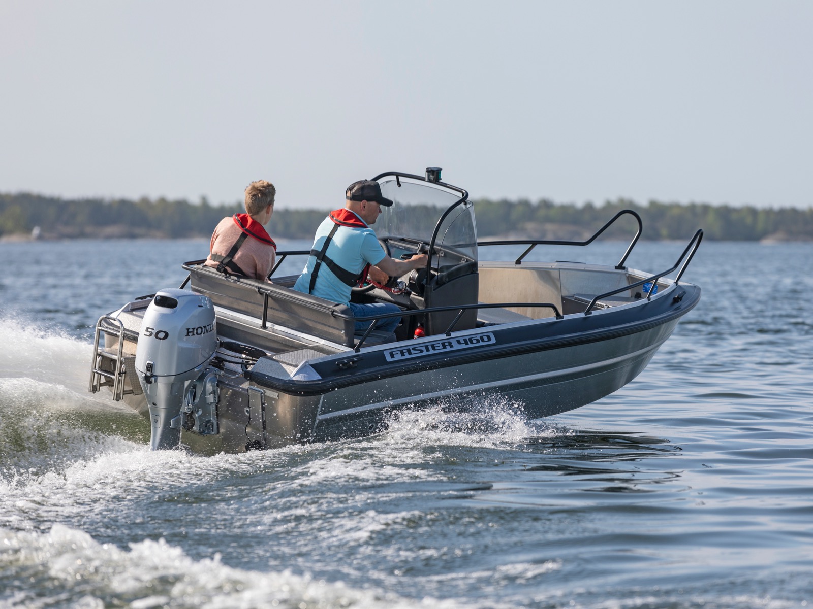 Faster 460 i - 460-495 Series - Boat models - Faster Aluminium Boats