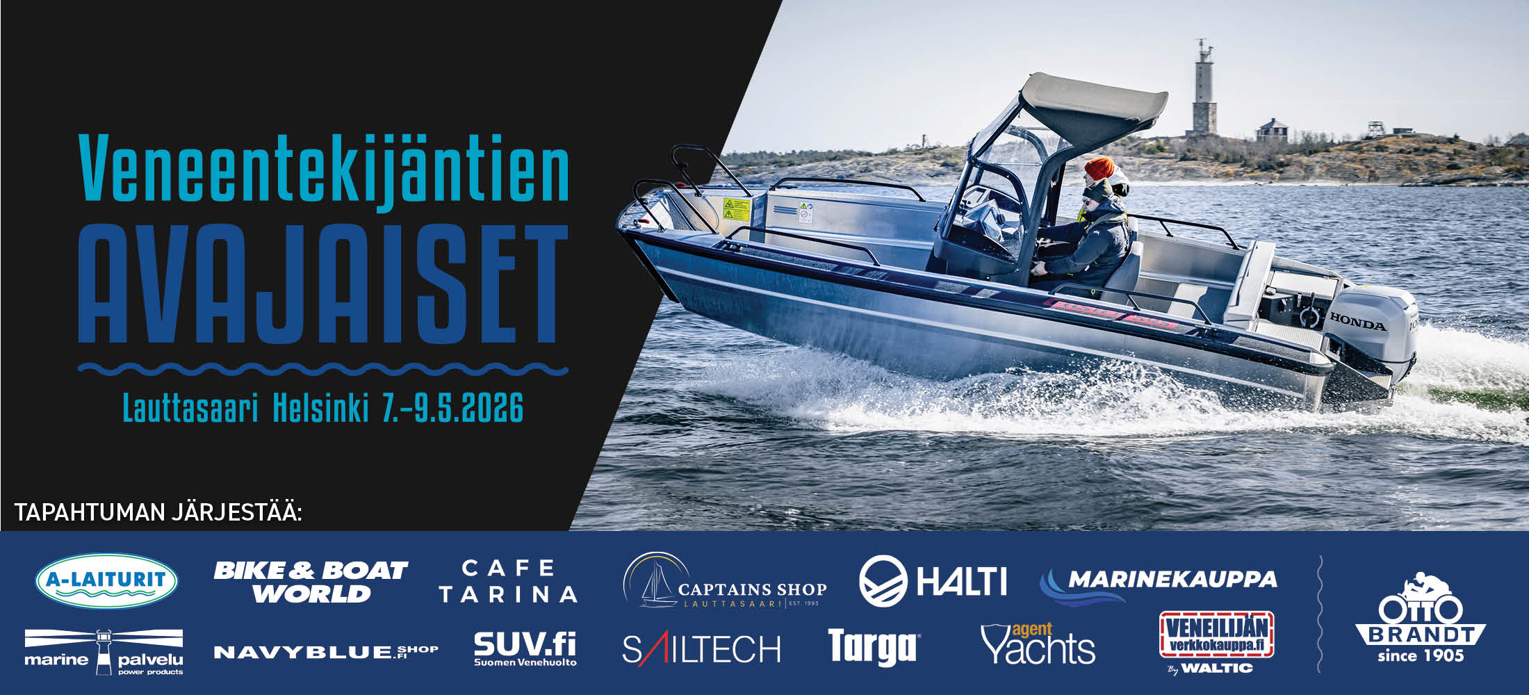 Faster menossa mukana: Veneentekijän Avajaiset Helsingin Lauttasaaressa 7.-9.5.2026.