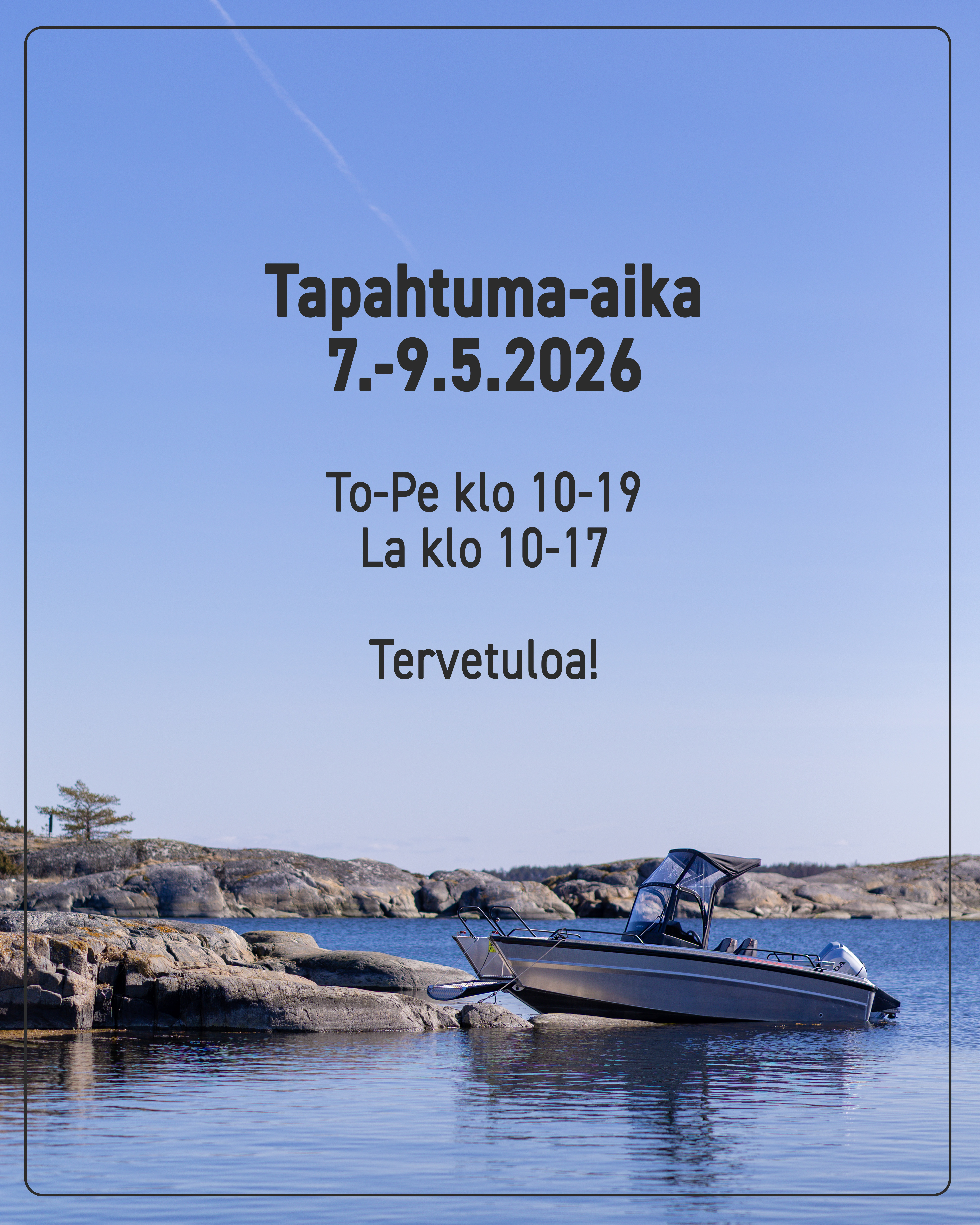 Veneentekijäntien avajaiset 7.-9.5.2026.
